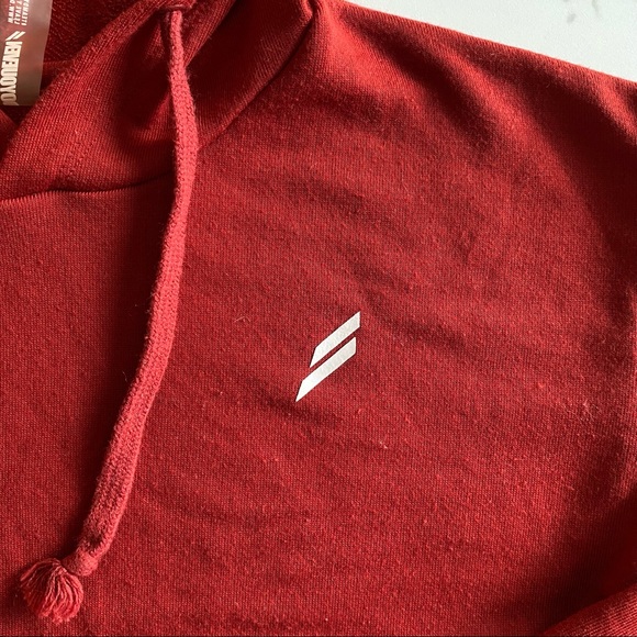 DOYOUEVEN Freedom Cropped Boxy Hoodie Earth Red XS - Picture 5 of 11